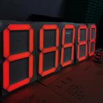 Ultra Bright Red single digit 7 Segment LED Display Custom 20 Inch For Large