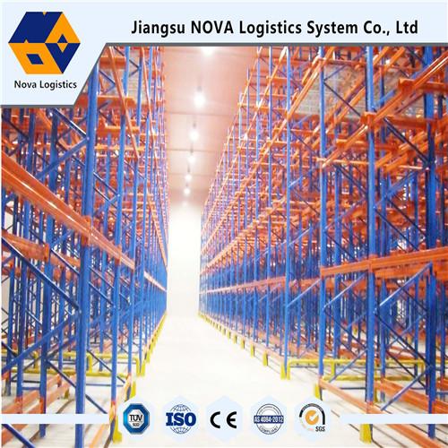 Quality Durable Drive Through Racking System Industrial Metal Storage Racks Automation Control for sale