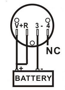 Round battery gauge 10 Bar LED Digital Battery Discharge Indicator meter for electric LSV NSV golf carts 12V up to 100V