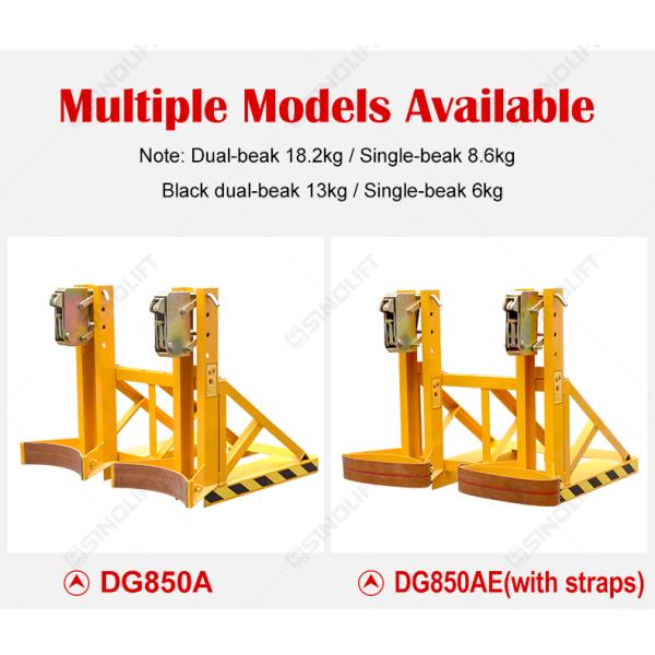 DG850 Standard Medium-Duty Twin-Barrel Clamp with Gravity-AutoLock