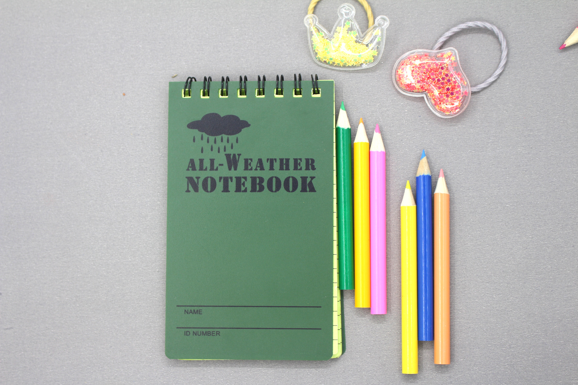 Foreign Language Learning Diary Notepad Waterproof Printed Notebook with Coil Binding