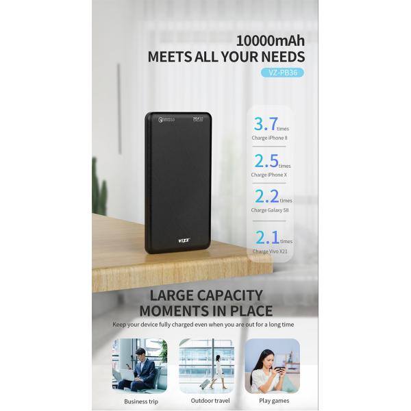 10000mAh Overcharge Protection PD3.0 Portable Battery Charger