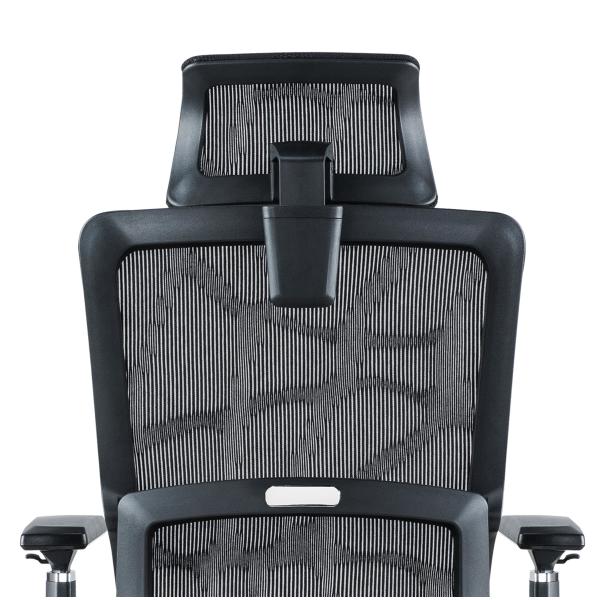 Ergonomic High Back Full Mesh Chair With Adjustable Headrest Armres Waist Pillow