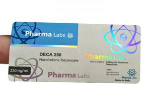 China Holographic Prescription Vial Labels / Custom Adhesive Stickers Free Samples on sale