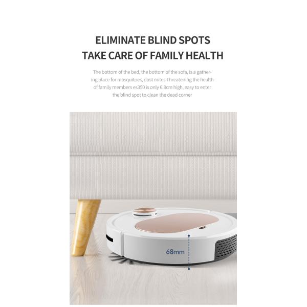 VSLAM Automatic Sweeping Robot 1000PA Brooming And Mopping Robot