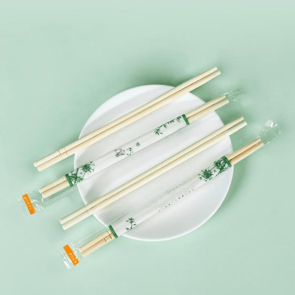 100% Natural Round Stick Disposable Bamboo Chopsticks Eco-Friendly and Biodegradable