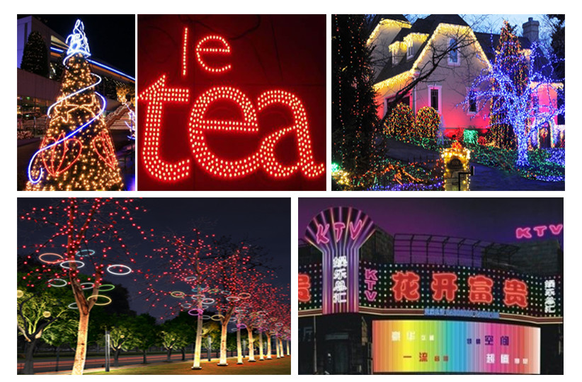 WS2811 Diffused Digital RGB LED String Lights Pixel Light 12mm Round Individually Addressable