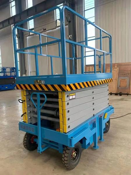 Quality Height 10 Meters Hydraulic Scissor Lifting Table With Guardrail for sale