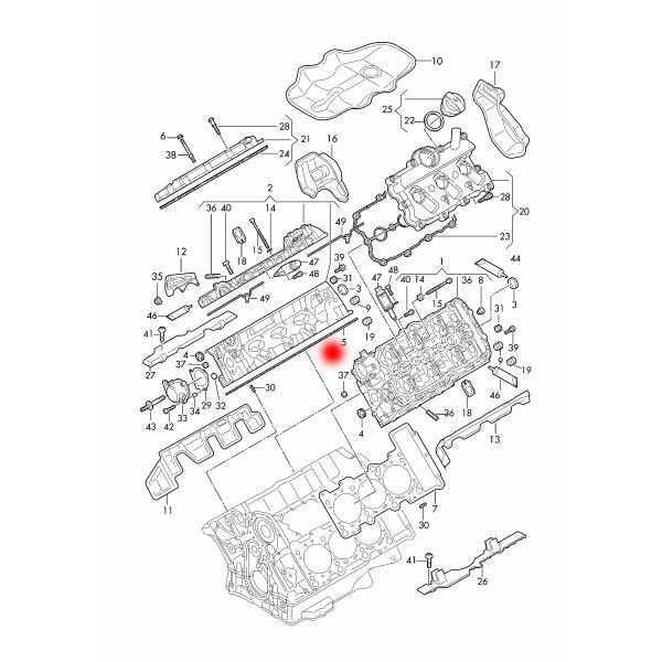 OEM 06E103148AG 06E103148AD CYLINDER HEAD GASKET FOR AUDI A5 SPORTBACK