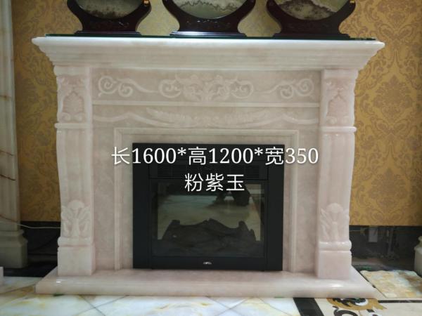 Customized Design Solid Marble Fireplace Surround Flame Resistance