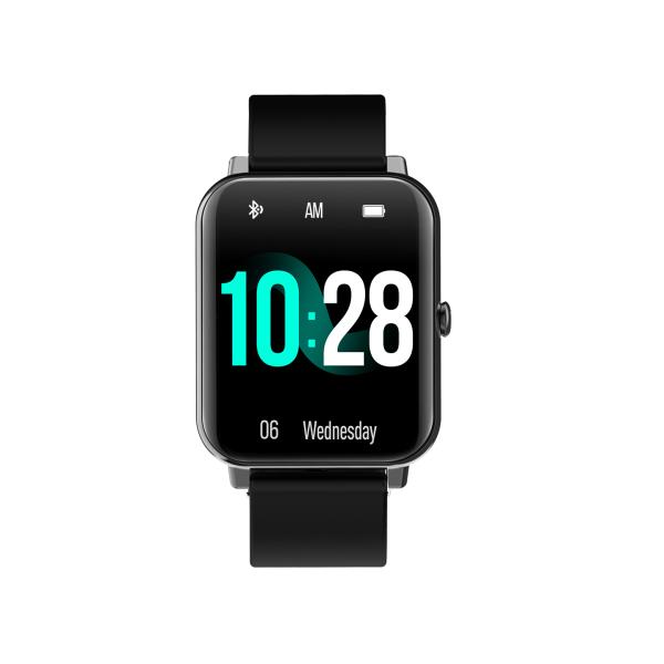 Black Waterproof Smart Watch Life Monitoring Assistant Voice Control Home Device