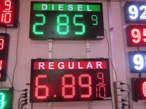 20 inch Digital 7 segment display 4 digit wifi temperature led display / led gas price sign