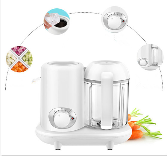 PP All In One Baby Food Maker White Color Steaming And Stirring Function