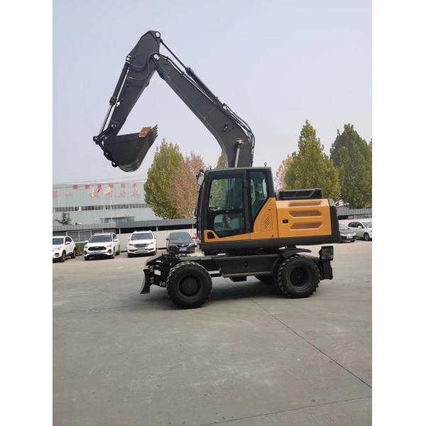YUCHAI/YC4D125 Engine Powered Wheeled Mini Excavator With 15300kg Operating Weight