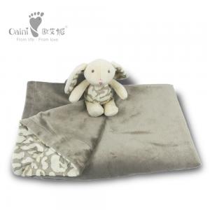 China PP Cotton Baby Bedding Set Leopard Rabbit Fleece Blanket 75 X 87cm on sale