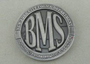 China Zinc Alloy Personalized Coins Police Custom Challenge Coins By Brass Die Struck on sale