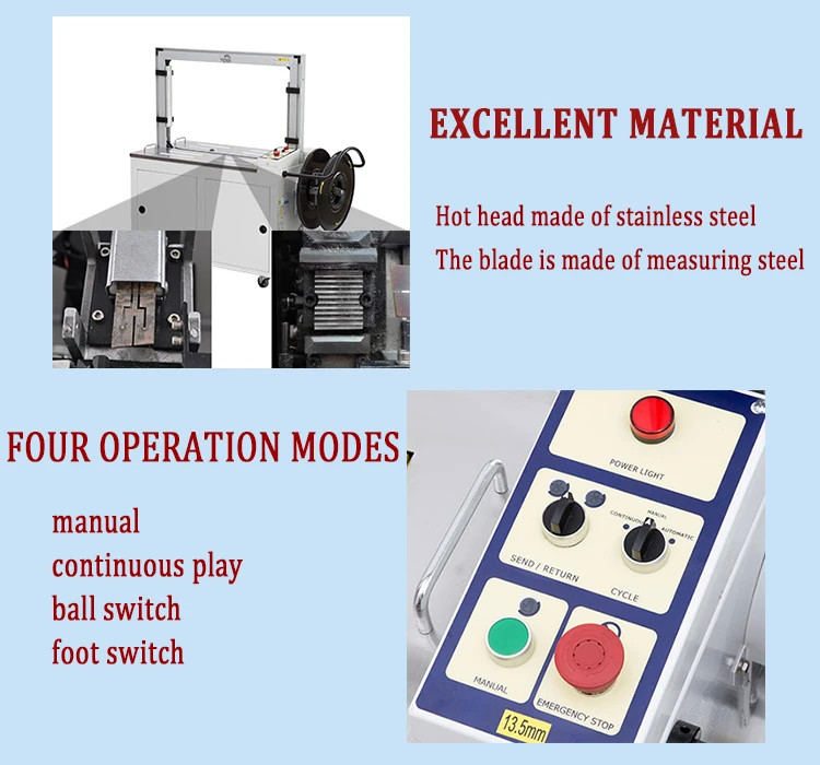 YH-101A Import Automatic Carton / Case Strapping Machine For PP Straps Pouch Packing Machine