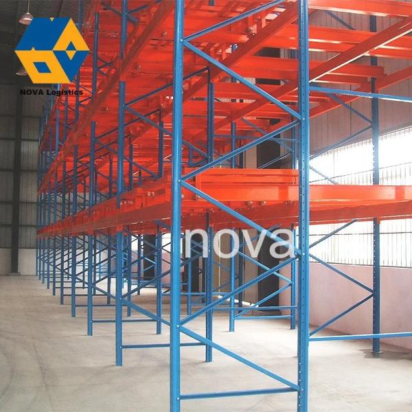 High Capacity Boltless Push Back Pallet Rack