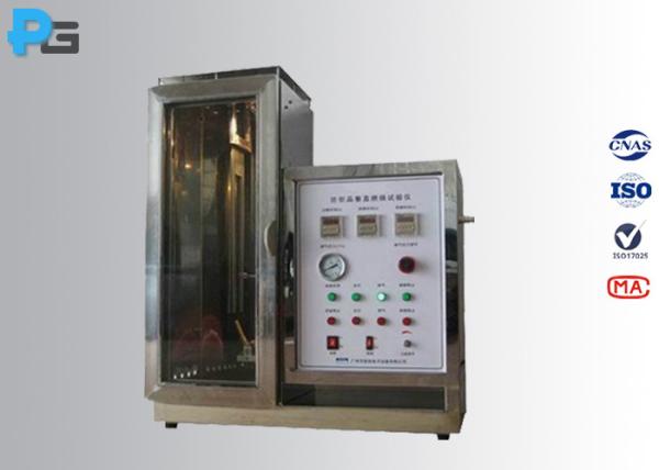 Quality Vertical Electrical Safety Test Equipment , Textiles Flammability Test Apparatus for sale