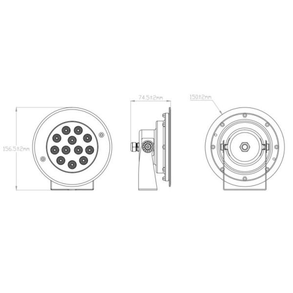 18w Underwater Led Pond Lights Replace Lamp Ip68 Waterproof 2 Years Warranty