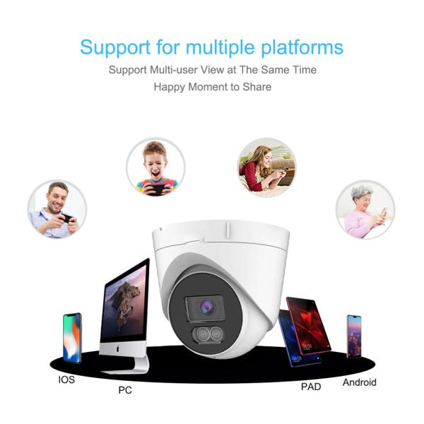 Customized 3MP 5MP 8MP easy to install night vison outdoor cctv camera dome POE kit