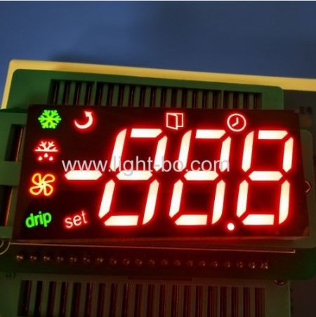 Customized Multicolour Triple Digit 7 Segment LED Display Module For Refrigerator Control Panel