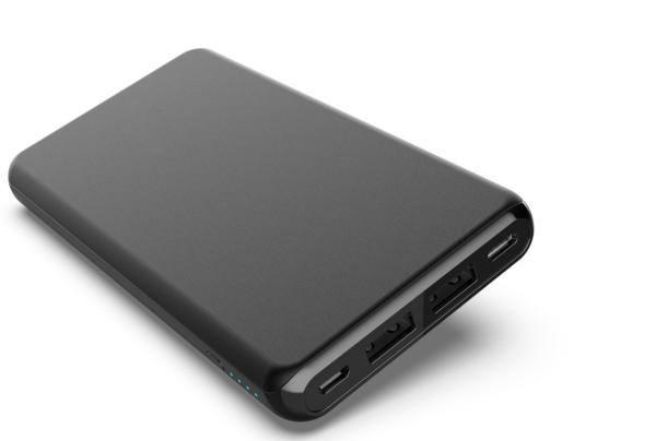 10000mah power bank with PD18W fast charge, QC3.0 USB A output, quick charge