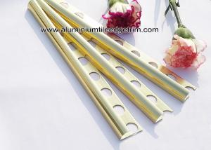 Wholesale Curved Shine Gold Aluminium Tile Edge Trim 10mm x 2.44m / 2.5m / 2.6m from china suppliers