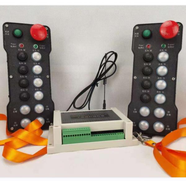 Industrial 2 Way Joystick Remote Control Reinforced Nylon With 1 Receiver