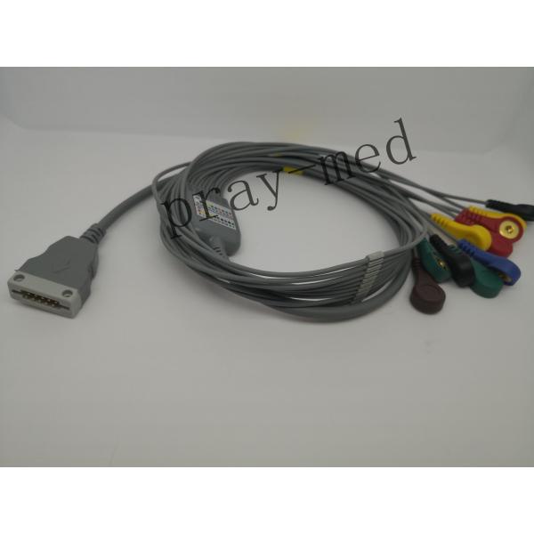 Compatible Beneware ECG Patient Cable , 12 Lead ECG Cable With TPU Material