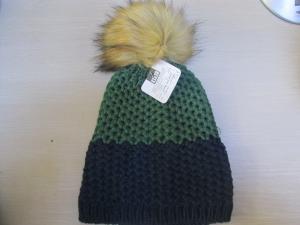 Fure ball Hat with Acrylic yarn for Ladies Warmer--Fade Fure Hat