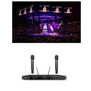 China All Metal Build Handheld Wireless Microphone With Professional Karaoke Receiver on sale