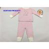 Buy cheap Pink Stripe AOP Baby Girl Sleepwear Sets Size Customized For Autumn / Winter from wholesalers