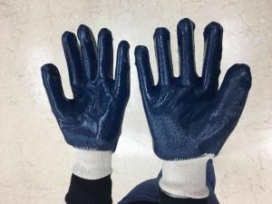 China Construction Cotton Work Glove / Latex Surface Mens Gardening Gloves on sale