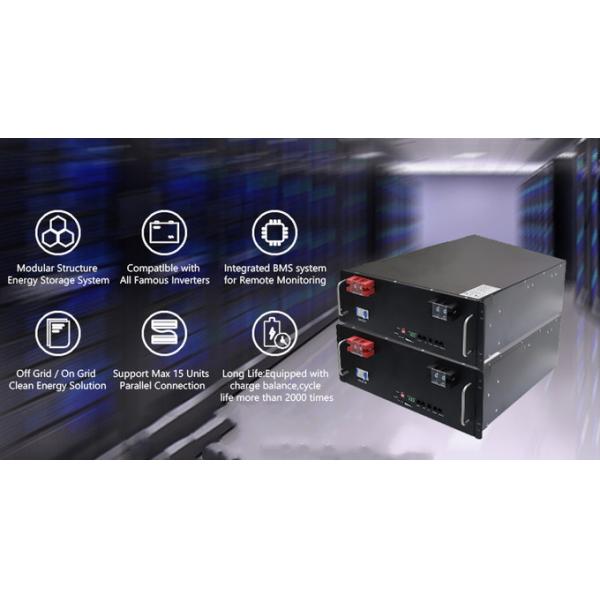 Support Telecom Power Station High Security 51.2V 100Ah LiFeO4 Battery Rack-mount Module