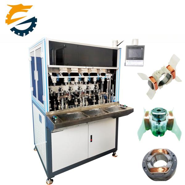 Speed Flying Fork Motor Stator Cooler Fan Coil Winding Machine with 0.5 Degree