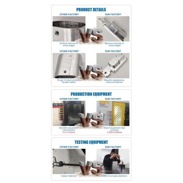 Tolerance 0.0005mm Rapid Prototyping Milling Aluminum CNC Parts