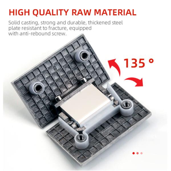 Secure Door Closure 8-12MM Glass Brushed Gold Shower Frameless Glass Door Pivot Hinge