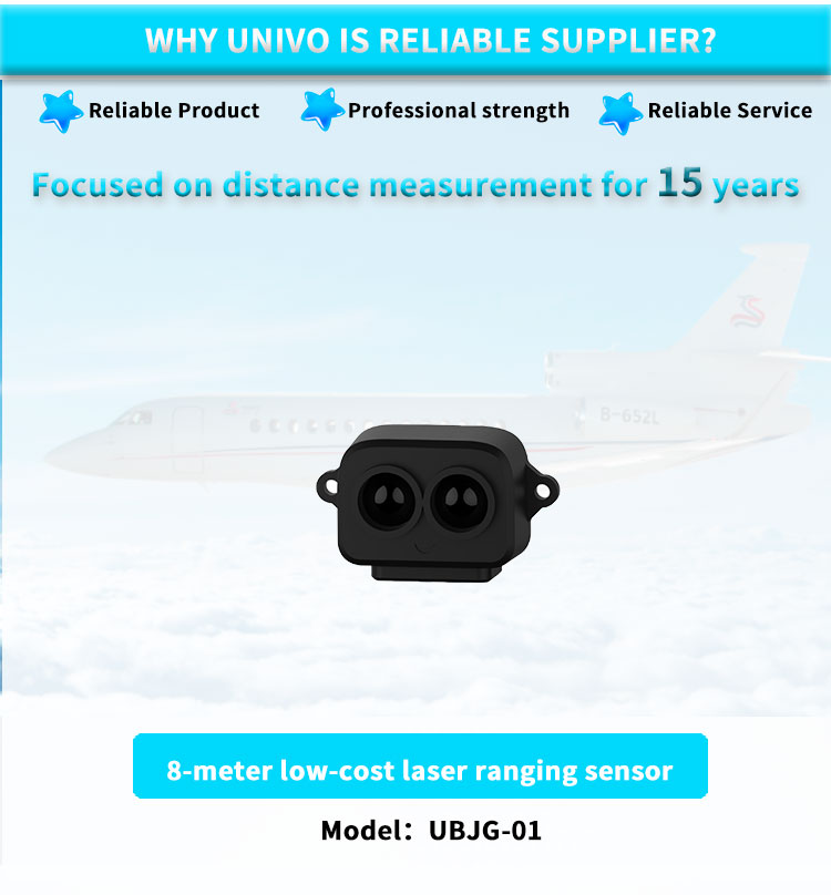 UNIVO 0.2-8m Laser Ranging Sensor for Traffic Flow Statistics and Distance Measurement
