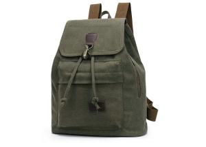 Multi Function Womens Fashion Rucksack , Canvas School Rucksack Backpack
