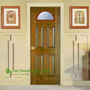 Wholesale Solid Entry Doors For Apartment, Front Entry Door For Sale, Exterior Solid Wood Panel Doors With Glass Panels from china suppliers