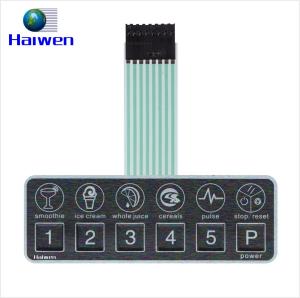 China Silk Screen Printing Membrane Keyboard Graphic Overlay Panel on sale