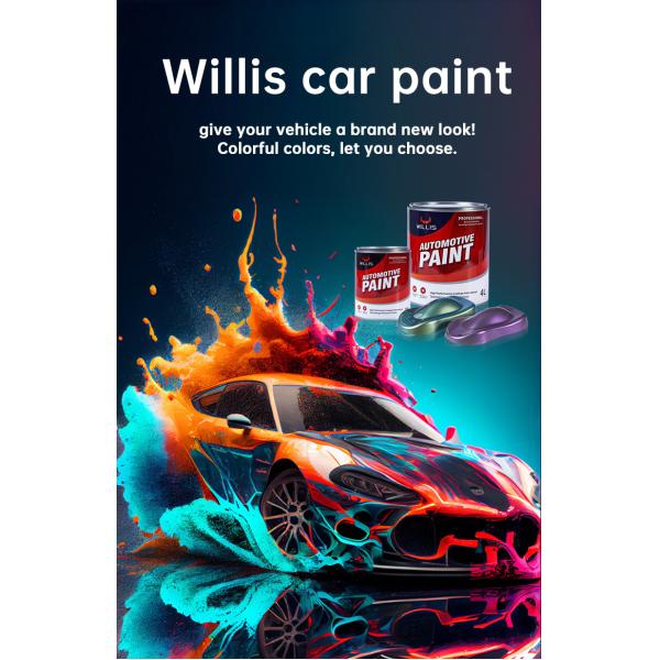 Blue Fast Drying Solid White 1K Base Auto Refinish Paint Metallic Blue Car Paint Spray Primer Metallic Auto Paint Color