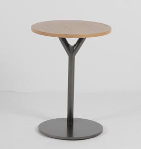 Wholesale Round Shape Wood And Metal Coffee Side Table Contemporary from china suppliers