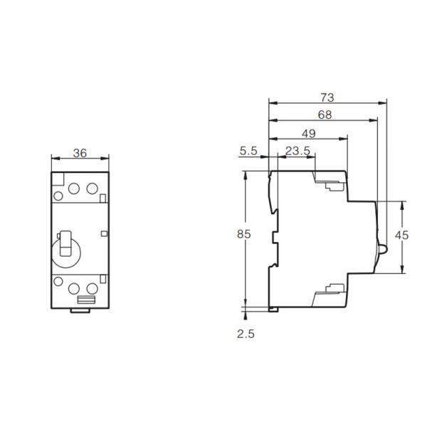 STH8 Series Household Contactor 1P 2P 3P 4P Up 16 25 32 40 63 100A 18mm Width