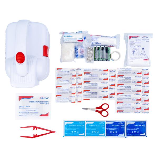 Travellers Survival First Aid Kit In Flashlight Torch Box With Batteries