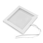 Square Cardboard Display Box Recycled Magnetic Closure Gift Box With Clear
