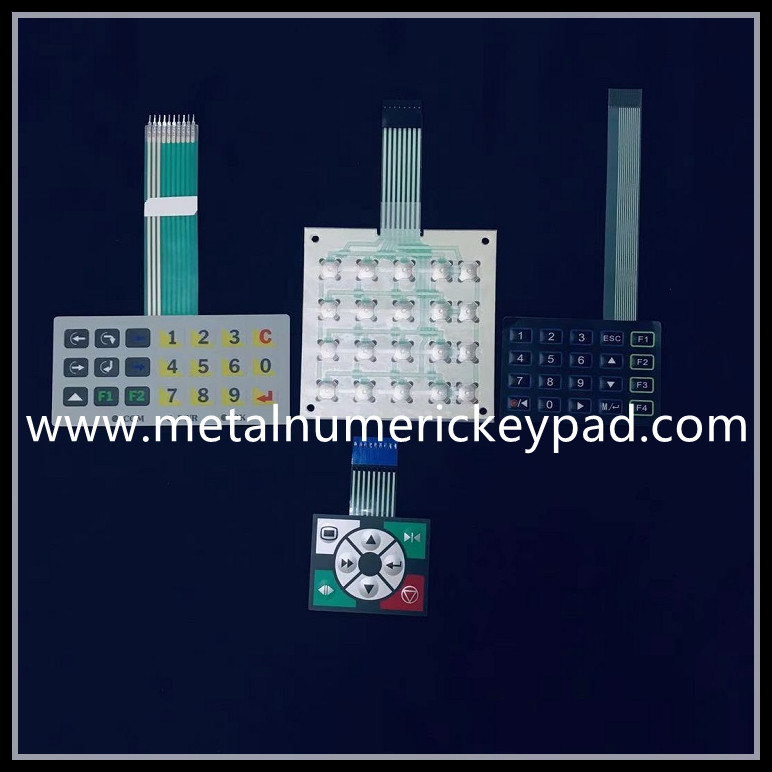 2.54 Pitch Industrial Numeric Keypad 2.0mm Membrane Switch Keyboard