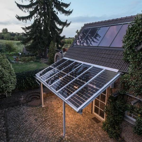 Rixin 200watt Mini BIPV Double Glass PV Modules Solar Panels Polycrystalline