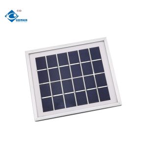 Wholesale 6V 2W Portable Aluminum Frames Solar Panel Charger ZW-2W-6V Glass Laminated Solar Panels from china suppliers
